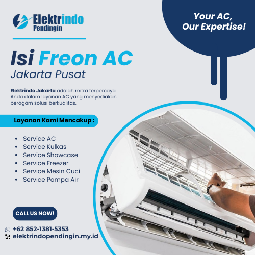 Isi freon AC jakarta pusat