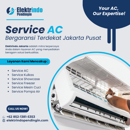 Service AC bergaransi terdekat Jakarta Pusat